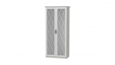 Шкаф для одежды 2х дверный с зеркалами Визит-4